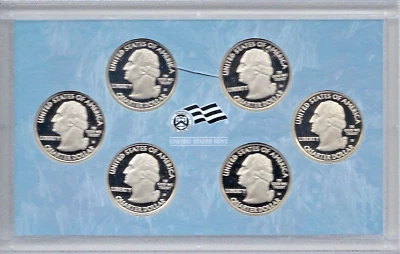 2009 U.S. Mint Proof, Six Quarters Coin Set™ Lense Deep Cameo - Image 1 of 4