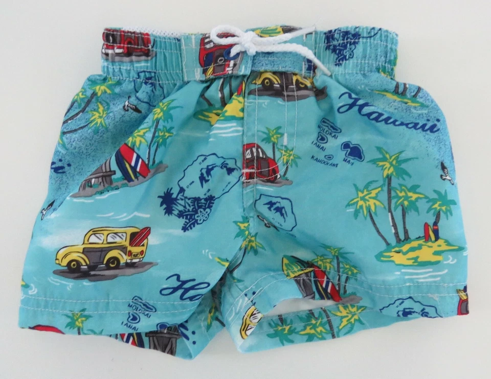 Traje de baño HAWAII para niños 6 meses (Mos) islas hawaianas surf azul Foto 1 de 4
