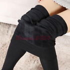 Women Winter Black Thick Warm Soft Fleece Lined Thermal Stretchy Leggings Pants