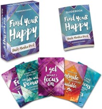 Find Your Happy Daily Mantra Deck by Shannon Kaiser (2018, Cards,Flash Cards)