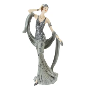 Broadway Belles "Shirley" Lady Figur, silber Glitzer Kleid - Bild 1 von 2