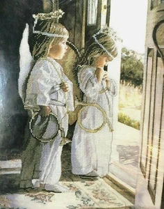 Candamar Designs "Little Angels" Embellished Cross Stitch Kit Quick & Easy Gift - Picture 1 of 10