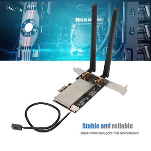 Mini PCI-E to PCI-E Wireless Network Card Adapter Card for Intel 7260HMW / Ather - Afbeelding 1 van 11