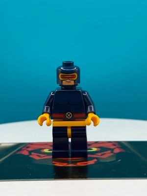 LEGO CYCLOPS minifigure MARVEL 76022 figure sh0117 SH117 x-men Dark Blue Outfit - Image 1 of 2