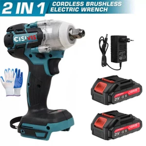 1000Nm Akku Schlagschrauber Elektrischer Kfz Drehschlagschrauber Reifenwechse DE - Bild 1 von 14