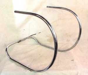 VINTAGE MOTORCYCLE BUMPER OVERRIDER HARLEY KNUCKLEHEAD FLATHEAD - Picture 1 of 4