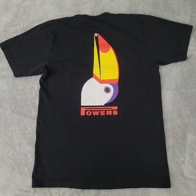 Rare Toucan Powers Supply Mens T Shirt Medium Black HTF Eric Elms Design OOP - Image 1 of 4