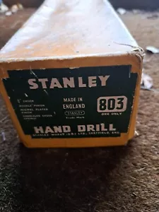 STANLEY 803 HAND DRILL - Picture 1 of 8