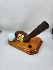 RUTH JESSEN Golf CLUB vero vintage porta biglietti da visita e penna scrivania ufficio arredamento - Foto 1 di 12