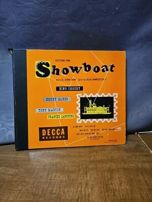 SHOW BOAT – 45 RPM 3LP’s BOXED SET DECCA Album 619 BING CROSBY - Image 1 of 4