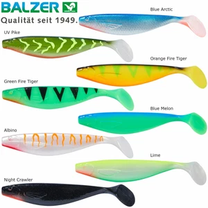 Gummifisch Balzer Majo Booster Shad UV Stint Kauli Uklei Shad Zander Hecht Köder