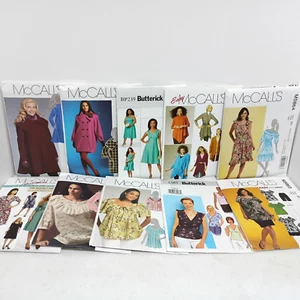 Paket mit 10 Damenbekleidung Schnittmustern Größe 8 - 16 Mantel Kleid Hosen Tops - Bild 1 von 11