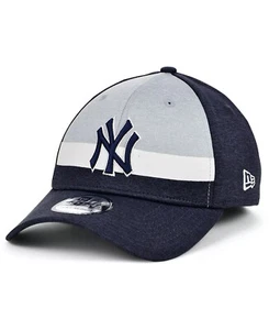 New Era Men's New York Yankees Striped Shadow 39THIRTY Flex Fit Hat - Picture 1 of 3