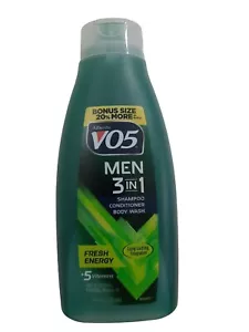 Alberto VO5 Men's 3-in-1 Shampoo Conditioner Body Wash Fresh Energy, 18oz - Picture 1 of 24