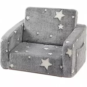 Kids Sofa Couch Fold Out, Baby Toddler Comfy Soft Chair For Boys Girls - Picture 1 of 38