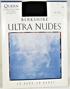 Pantyhose Queen Berkshire Ultra Nudes Ultra Sheer Fantasy Black NEW IN PACKAGE - Picture 1 of 6