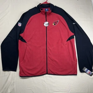 Reebok On Field Arizona Cardinals Red & Black Fleece Full Zip Jacket Size XL New - Bild 1 von 9