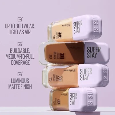 Maybelline New York Super Stay up to 30H Lumi-Matte Foundation Full Coverage*ALL