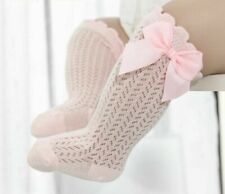 Girls Socks Baby Accessories Knee High Bow Cotton Summer Mesh Toddler Leg Tights