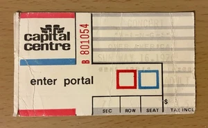 1976 WINGS OVER AMERICA WASHINGTON DC 5/16 CONCERT TICKET STUB PAUL MCCARTNEY 54 - Bild 1 von 3