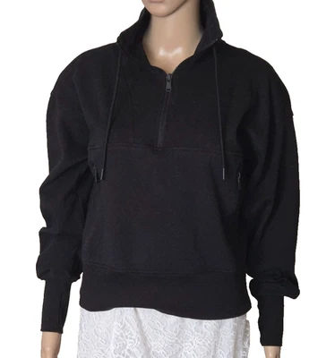 Pullover Old Navy Active Dynamic polar negro 1/2 cremallera para mujer talla M Foto 1 de 4