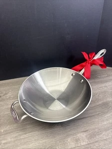 All Clad Pan Master Chef 410 Stir Fry Wok 10" Edelstahl Vintage USA - Bild 1 von 11