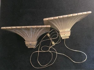 Vint. Chapman 1979 14# EACH Hollywood Regency Wall Sconces (2 Available) - Picture 1 of 10