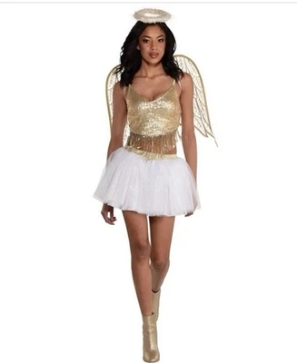 Adult Womens Large 10-12 Heaven On Earth Costume Angel Halo - Image 1 of 3