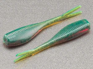 (20) - 2" Slab Crusher "Motor Oil" Crappie Jig GRUBS BAIT PANFISH BABY SHAD - Picture 1 of 2