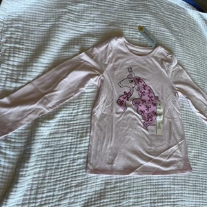 Lot 9 Shirts Cat And Jack M Girl Pink Unicorn Print Long Sleeve Shirt. - Picture 1 of 5