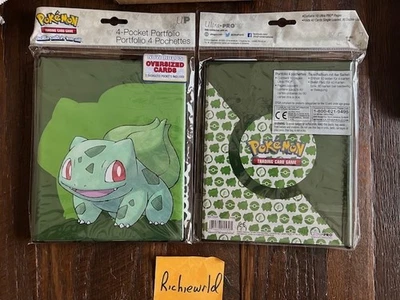 **NEW**  ULTRA PRO Pokemon 4  pocket  BULBASAUR   album Binder-Holds 40-80 cards - Image 1 of 2