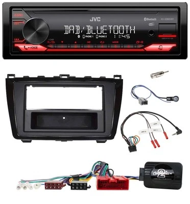 JVC Bluetooth USB DAB Lenkrad Autoradio für Mazda 6 2010-2012 klavierlack - Bild 1 von 4