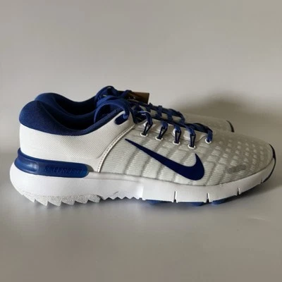 Nike Hombres Talla 10.5 Gratis Golf NN Zapatos Blanco/Juego Azul Real FN0332-400 NUEVO Foto 1 de 4