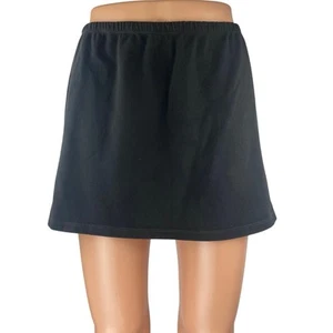 Brandy Melville Women's Black High Elastic Waist Mini A-Line Pemcil Skirt Sz S - Picture 1 of 4