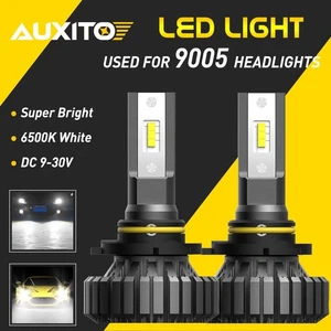 AUXITO One Pair 9005 LED Headlight Bulbs High Beam Replacement Conversion Kits - Picture 1 of 11
