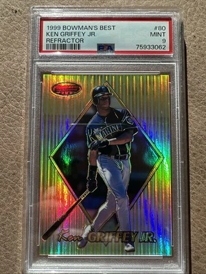 KEN GRIFFEY JR. 1999 Bowmans Best Refractor/400 #80 PSA 9 Foto 1 de 4