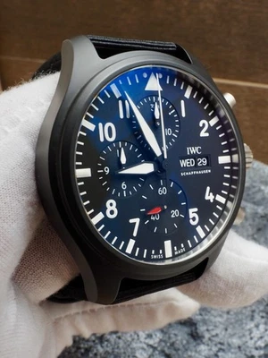 IWC Ceramic Top Gun 44 IW389101 99.99% LNIB Full Set New OEM Strap Warranty 2029 - Image 1 of 4