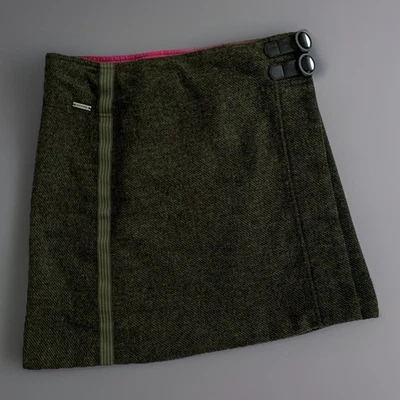 Prana Quincy Tweed Wool Mini Wrap Skirt Kilt XS - Image 1 of 4