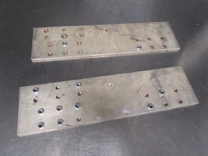 Pair Copper Grounding Bus Bar Ground 21.25" x 5.5" x 10mm - Picture 1 of 7