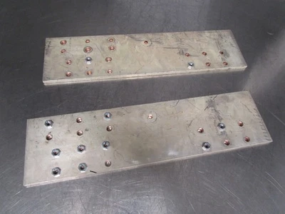 Pair Copper Grounding Bus Bar Ground 21.25" x 5.5" x 10mm - Image 1 of 4