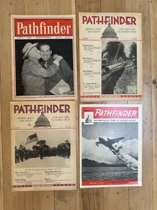 Pathfinder Magazine's 4 Issues From 1940s Scrapbooks Ads Vintage Americana - Imagen 1 de 2