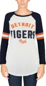 VICTORIAS SECRET TIGERS 3/4 LONG SLEEVE BLING PERFECT PINK 5TH & OCEAN NWT SZ XS - Picture 1 of 7