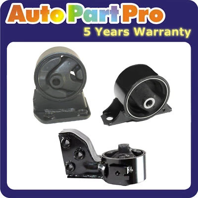 For Mitsubishi Mirage 1.5L 6607 6669 6612 1995-1996 Motor & Trans Mount 3PCS - Image 1 of 4