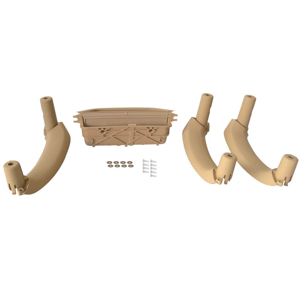 Tapicería de panel de manija de puerta interior beige 4 piezas para BMW X3 2011-2017 BMW X4 2015-2018 Foto 1 de 3
