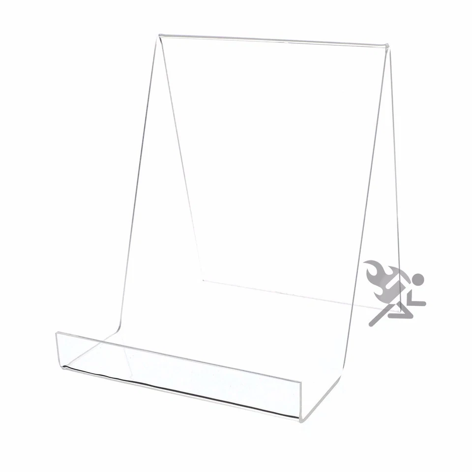 Caballete acrílico de 7,25" con soporte de exhibición de libros o cajas con estante de descanso de 2-1/2" Foto 1 de 1