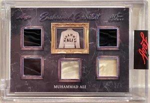 MUHAMMAD ALI 2021 Leaf Art of Sport Enshrined Exhibit Game Used Relics 2/4 SP - Picture 1 of 2