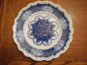Antique W.H. Grindley Flow Blue MARLBOROUGH 9 3/4" Dinner Plate #1   3297 - Picture 1 of 3