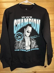 Sudadera WWE Wrestling Cuello Redondo Para Hombre Pequeña The Rock Peoples Champ Nueva Sin Etiquetas Título - Imagen 1 de 7