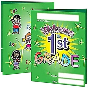 Welcome to First Grade Folders 12 PCS Classroom Back to School Essentials - Picture 1 of 3