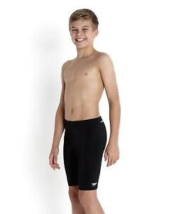 Speedo Junior Boys Swimming Jammers 39cm Leg Length- Black- Junior Jammers